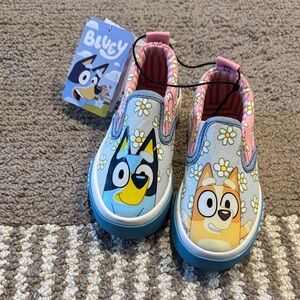 Bluey Kids Floral Slip-On Sneakers - Multicolor